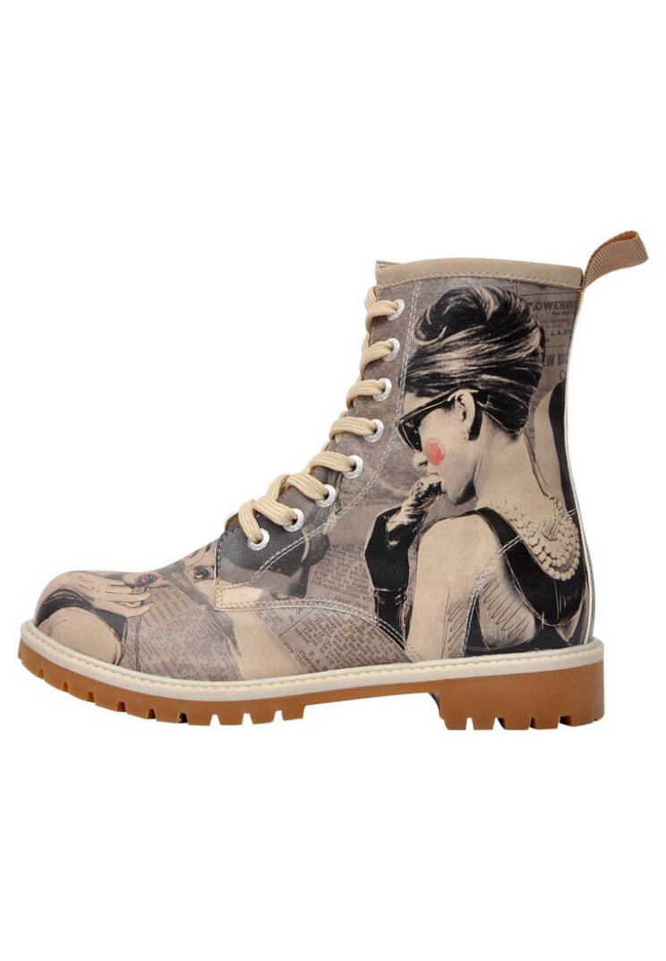 Women Vegan Leather Grey Tall Boots - Go Back to Being Yourself - 1