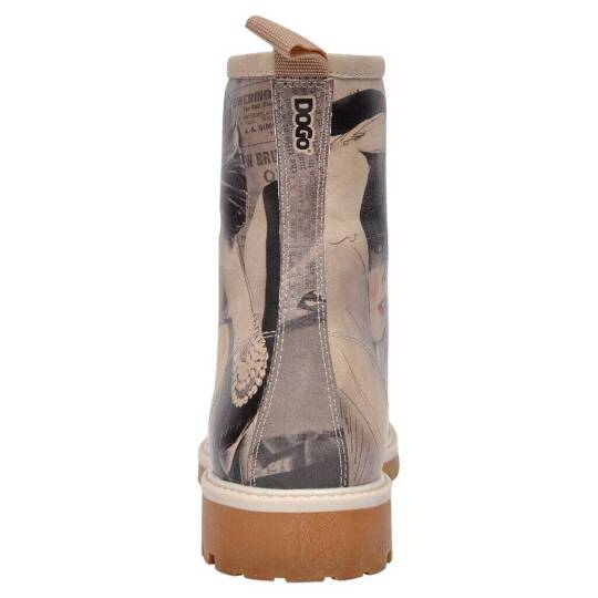 Women Vegan Leather Grey Tall Boots - Go Back to Being Yourself - 6