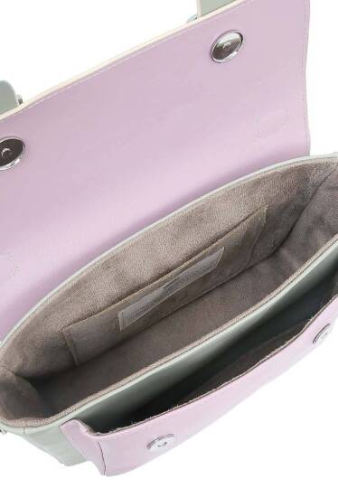 Women Vegan Leather Lilac Shoulder Bag - Paw Lucky - 7