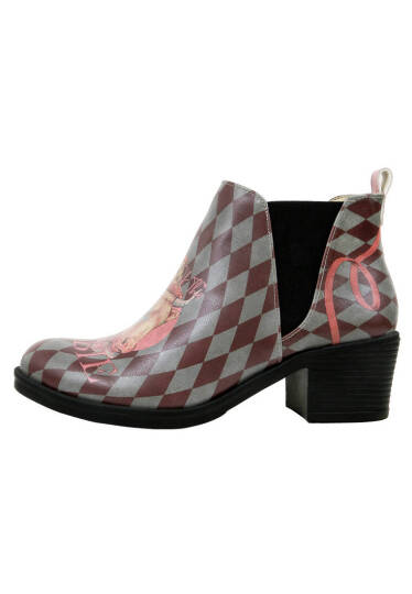 Women Vegan Leather Multicolor Ankle Boots - Abbie