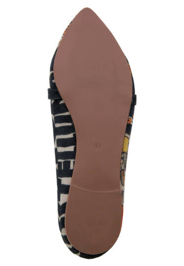 Women Vegan Leather Multicolor Flats - Supper - 9