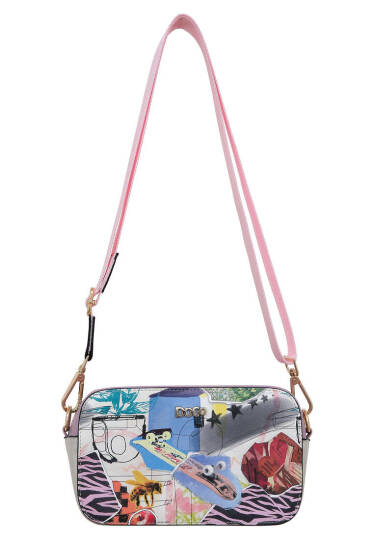 Women Vegan Leather Multicolor Handbag - Minimal Crisis