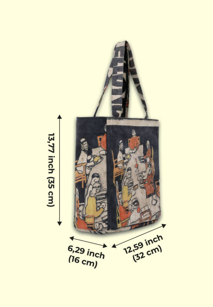 Women Vegan Leather Multicolor Large Tote Bag - Supper - 7