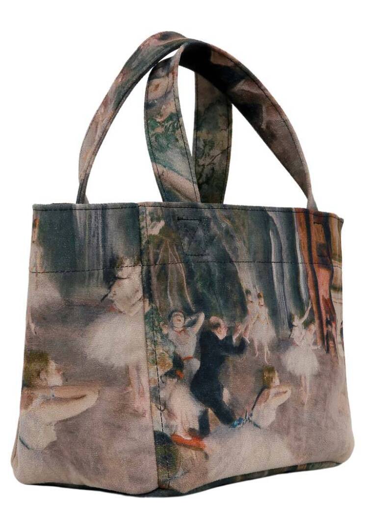 Women Vegan Leather Multicolor Medium Tote Bag - Ballerinas - 5