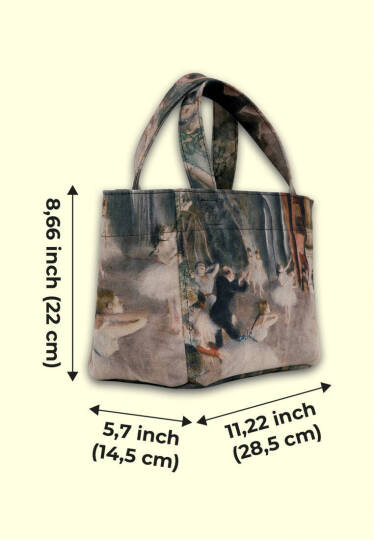 Women Vegan Leather Multicolor Medium Tote Bag - Ballerinas - 6