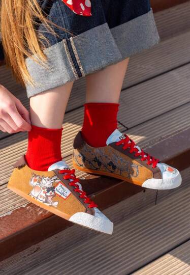 Women Vegan Leather Multicolor Sneakers - Alice in Nowhere