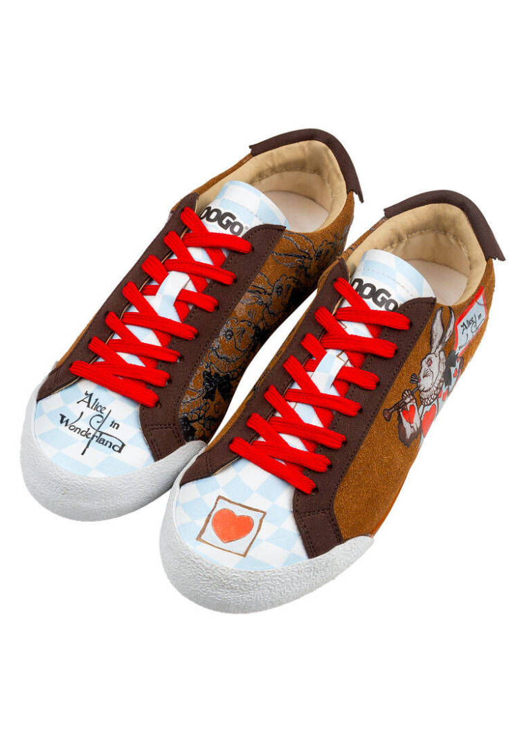 Women Vegan Leather Multicolor Sneakers - Alice in Nowhere - 2