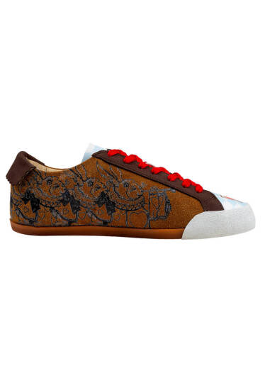 Women Vegan Leather Multicolor Sneakers - Alice in Nowhere - 5