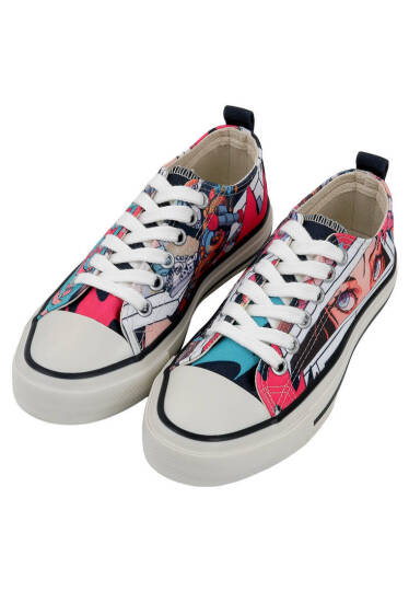 Women Vegan Leather Multicolor Sneakers - Lollipop Riot - 6