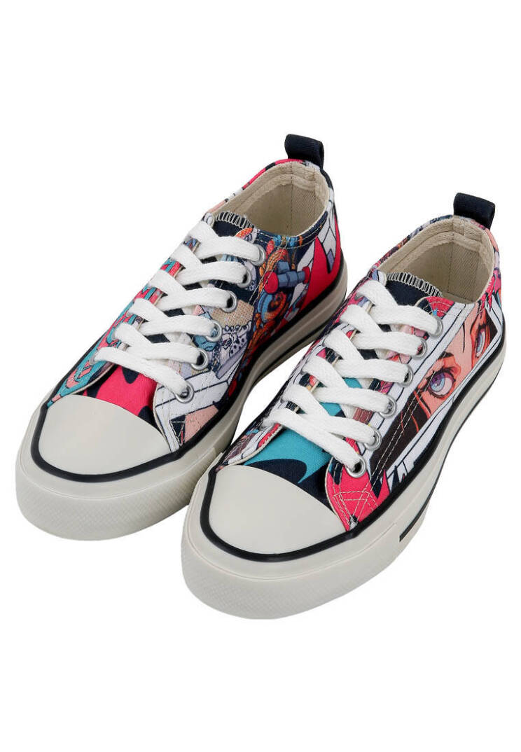 Women Vegan Leather Multicolor Sneakers - Lollipop Riot - 6
