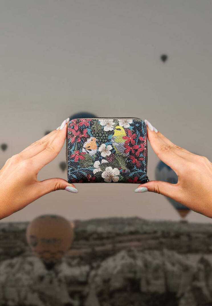 Women Vegan Leather Multicolor Wallet - Fly Anywhere - 5