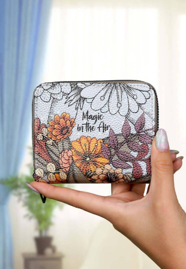 Women Vegan Leather Multicolor Wallet - Magic in the Air - 5