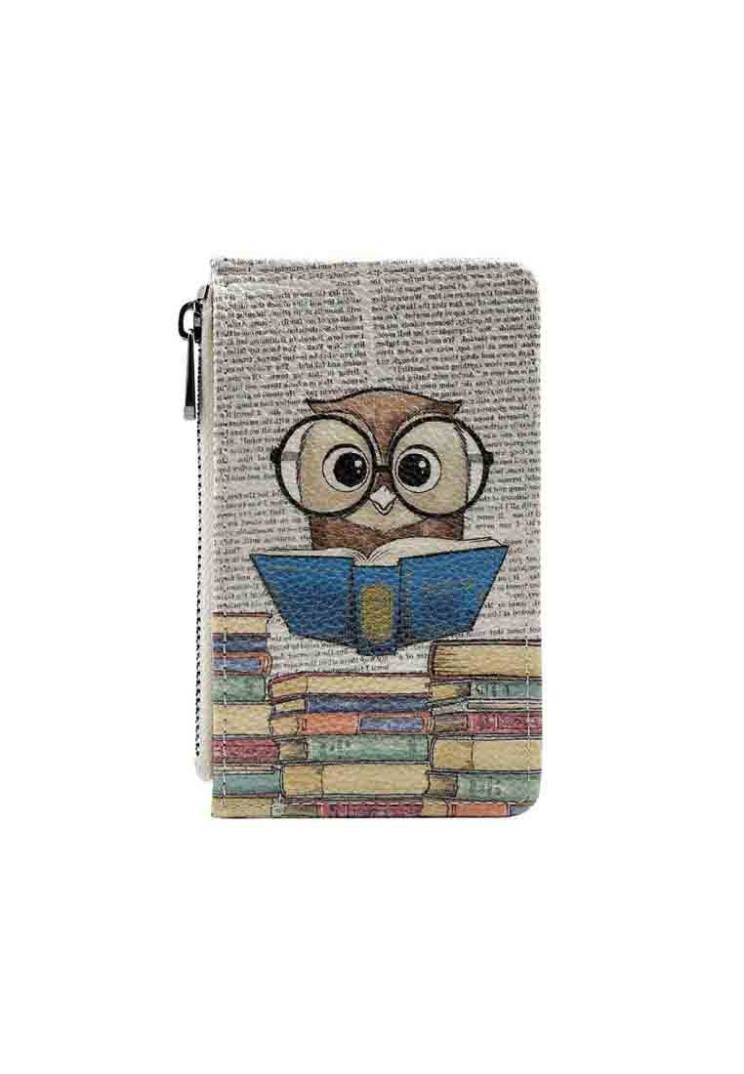 Women Vegan Leather Multicolor Wallet - The Wise Owl - 1