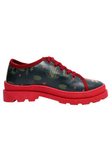 Women Vegan Leather Navy Blue Sneakers - True Love - 4