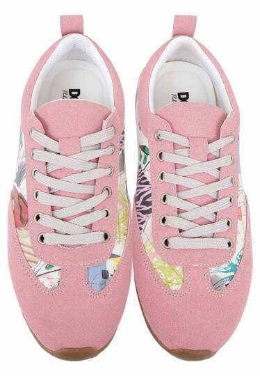 Women Vegan Leather Pink Sneakers - Minimal Crisis - 4