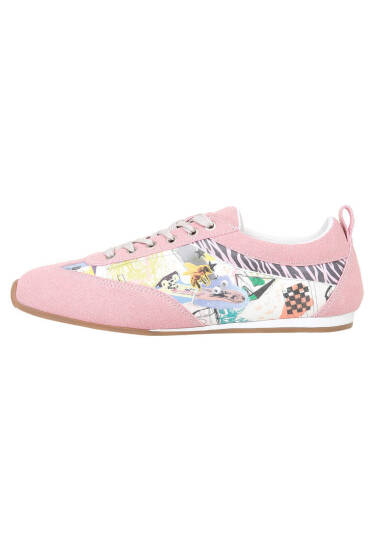 Women Vegan Leather Pink Sneakers - Minimal Crisis - 6