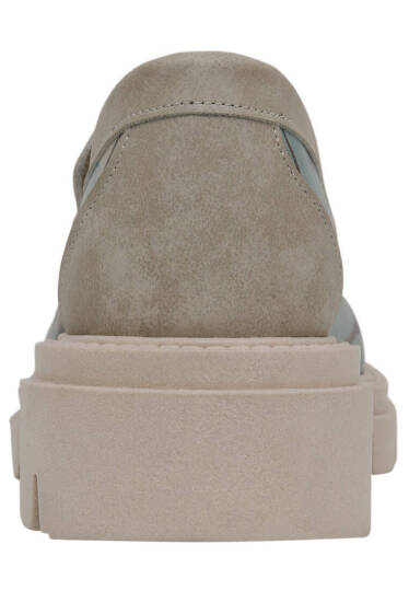 Women Vegan Leather Turquoise Loafers - Panda Hug - 8
