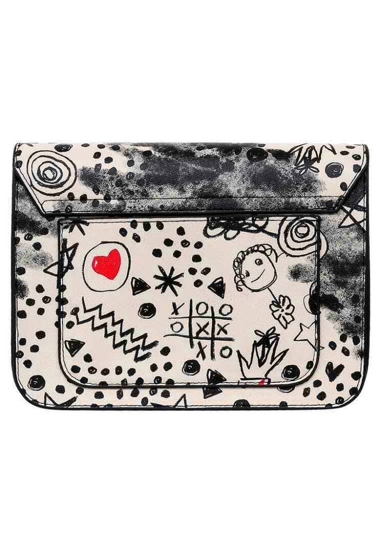 Women Vegan Leather White Handbag - Icon - 5
