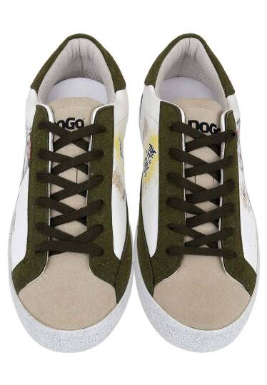 Women Vegan Leather White Sneakers - Apollo - 4