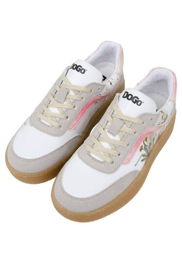 Women Vegan Leather White Sneakers - Botanical Notes - 4