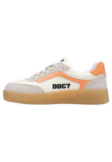 Women Vegan Leather White Sneakers - Warner Bros Looney Tunes Bugs Bunny Hop into Nature Tasarım - 6