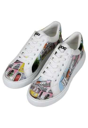 Women Vegan Leather White Sneakers - Lisboa