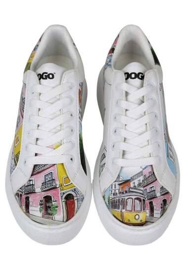 Women Vegan Leather White Sneakers - Lisboa - 2