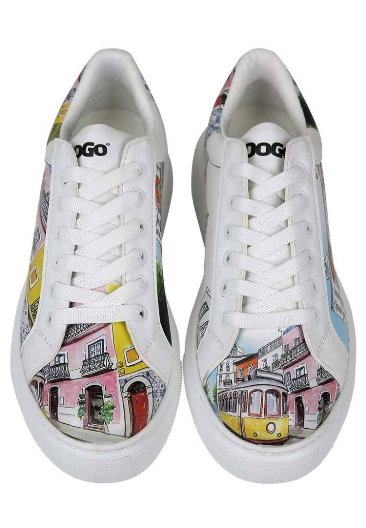 Women Vegan Leather White Sneakers - Lisboa - 2