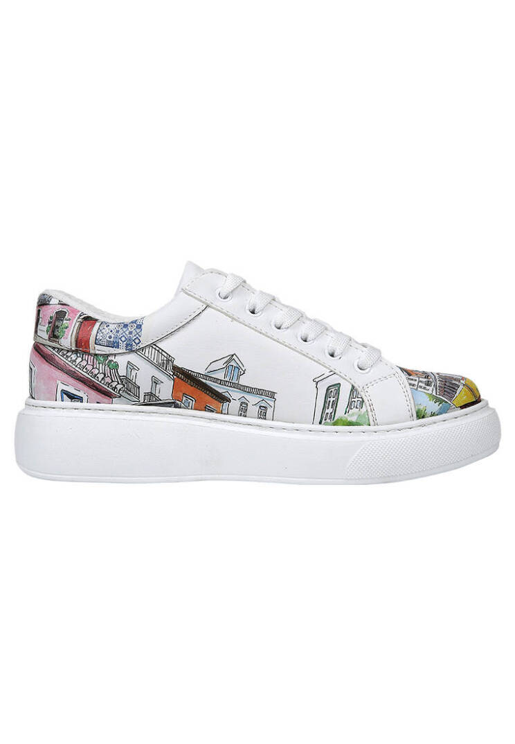 Women Vegan Leather White Sneakers - Lisboa - 4