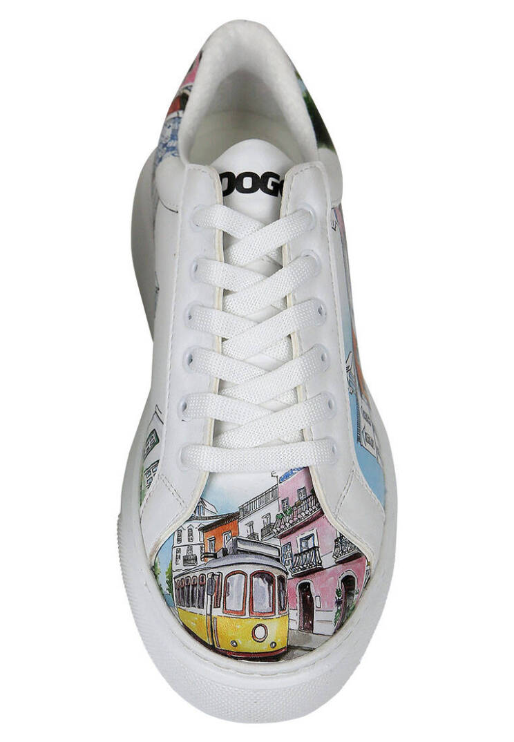Women Vegan Leather White Sneakers - Lisboa - 5