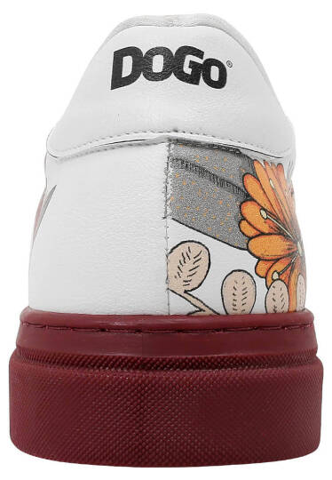 Women Vegan Leather White Sneakers - Magic in the Air - 9