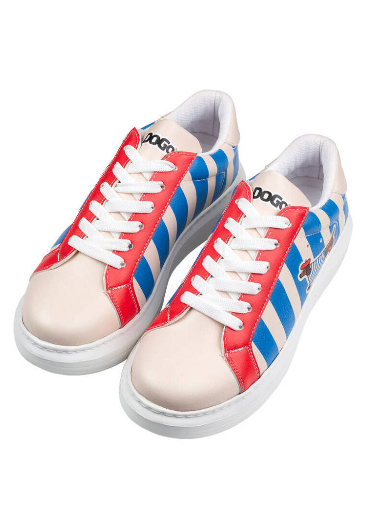 Women Vegan Leather White Sneakers - Mon Amour - 1