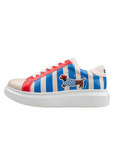 Women Vegan Leather White Sneakers - Mon Amour - 3