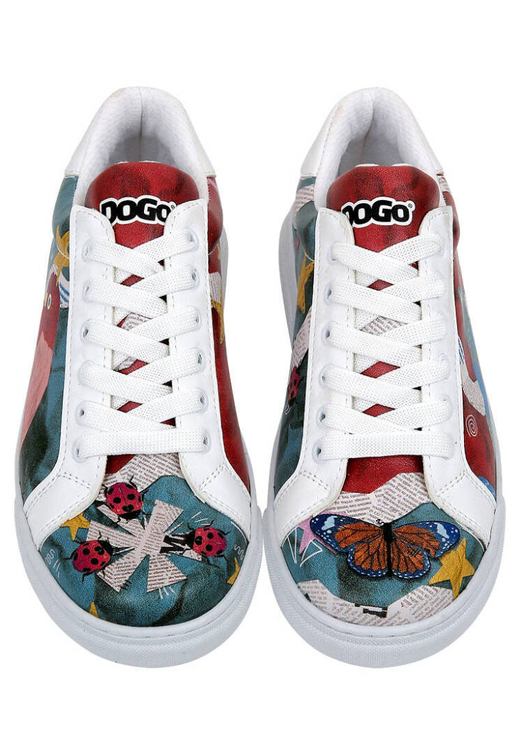 Women Vegan Leather White Sneakers - Paper Animals - 2