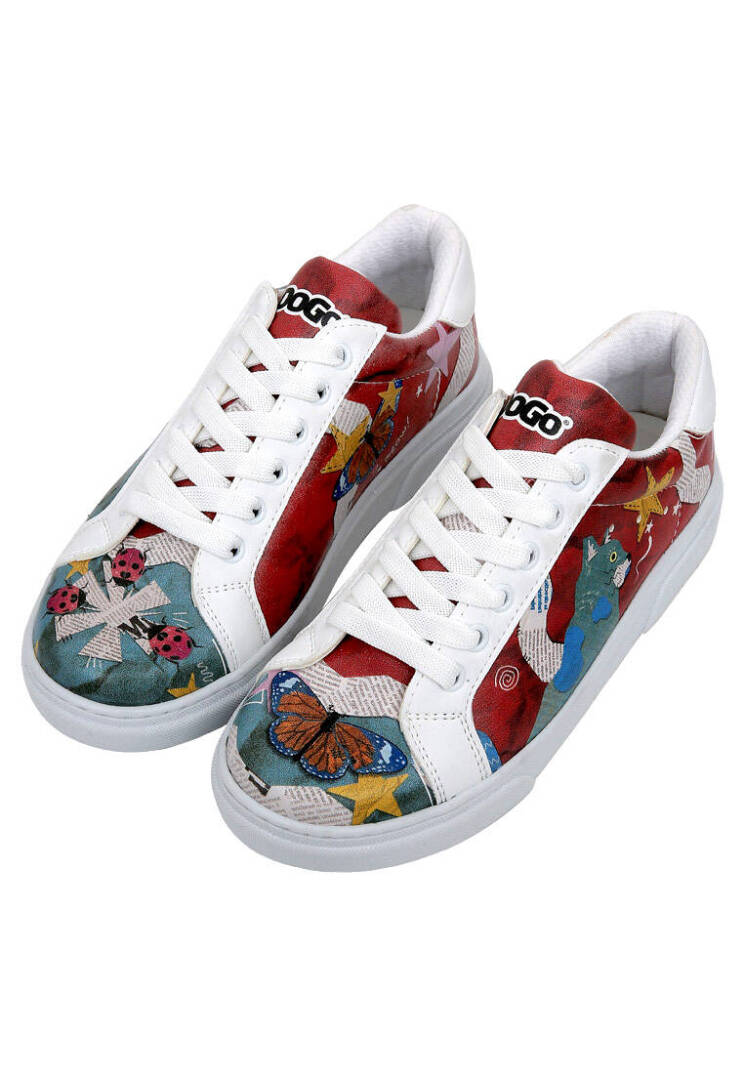 Women Vegan Leather White Sneakers - Paper Animals - 4