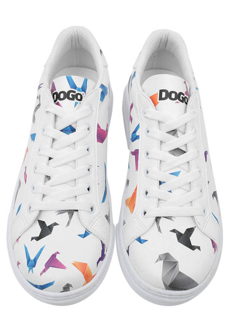 Women Vegan Leather White Sneakers - Paper Like - 3