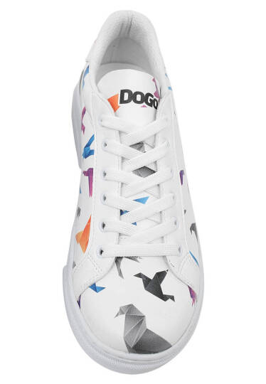 Women Vegan Leather White Sneakers - Paper Like - 8