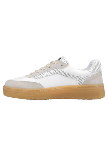 Women Vegan Leather White Sneakers - The Wise Owl - 8