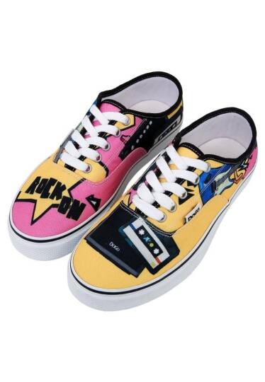 Women Vegan Multicolor Sneakers - Rock On