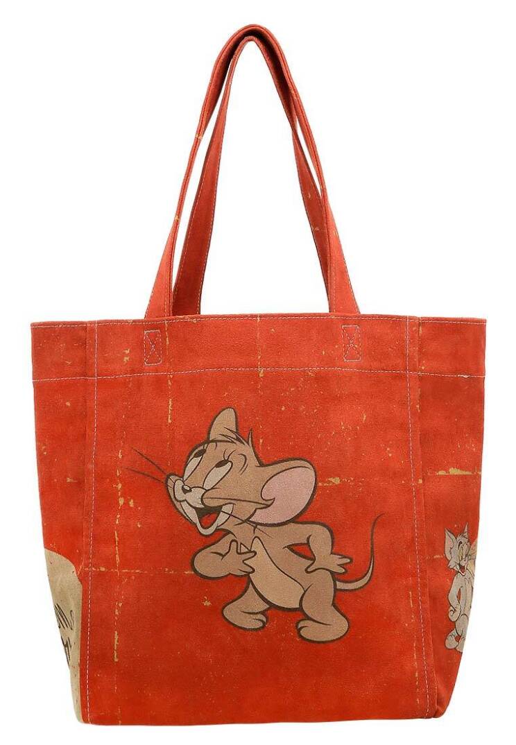 Women Vegan Orange Large Tote Bag - Warner Bros Tom & Jerry - 2