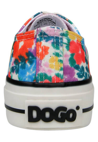 Women Vegan Pink Sneakers - Floral - 5