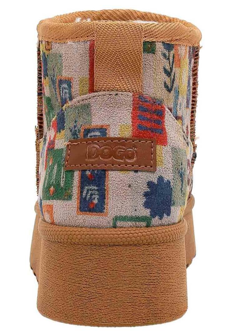 Women's Brown Vegan Leather Ankle Boots – Anatolian Patterns Design - 5