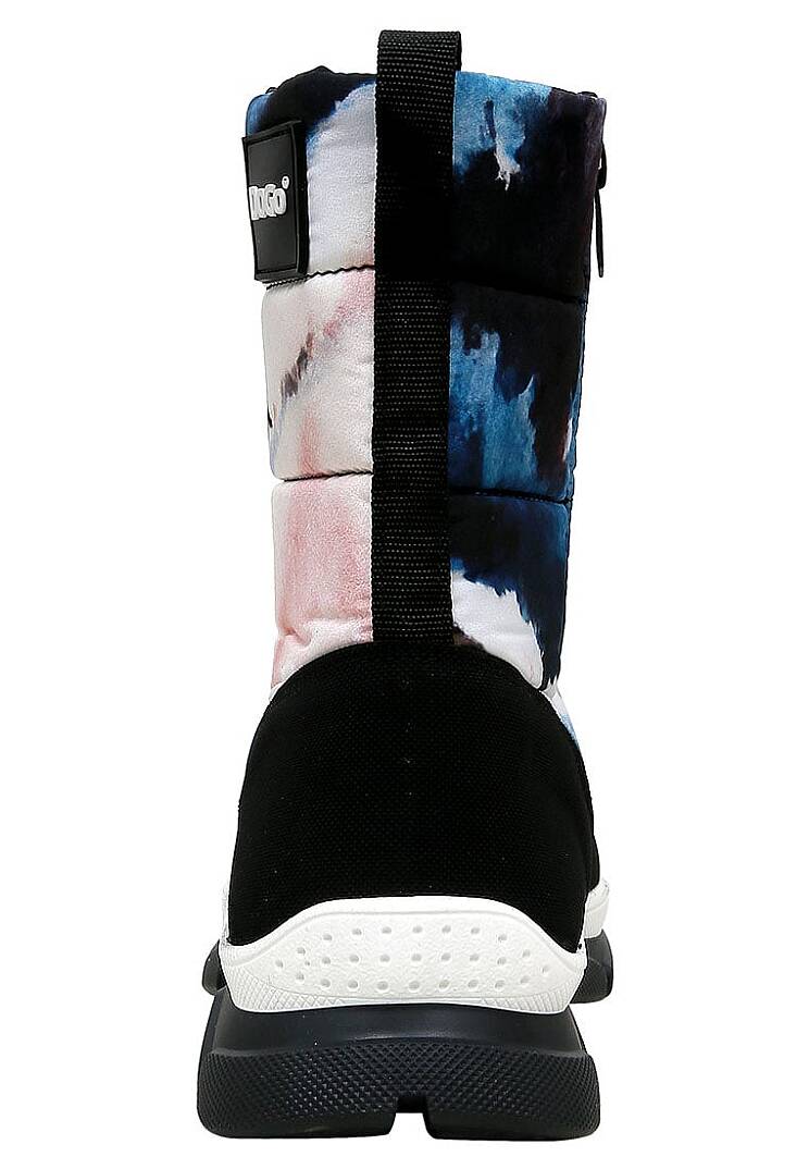 Women's Multicolor Vegan Leather Boots – Snow And Ink Design - 6