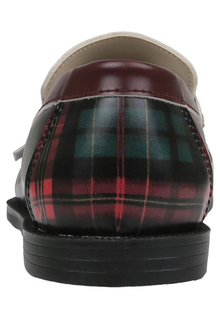 Women's Multicolor Vegan Leather Loafers - Teddy Bear Design - 6