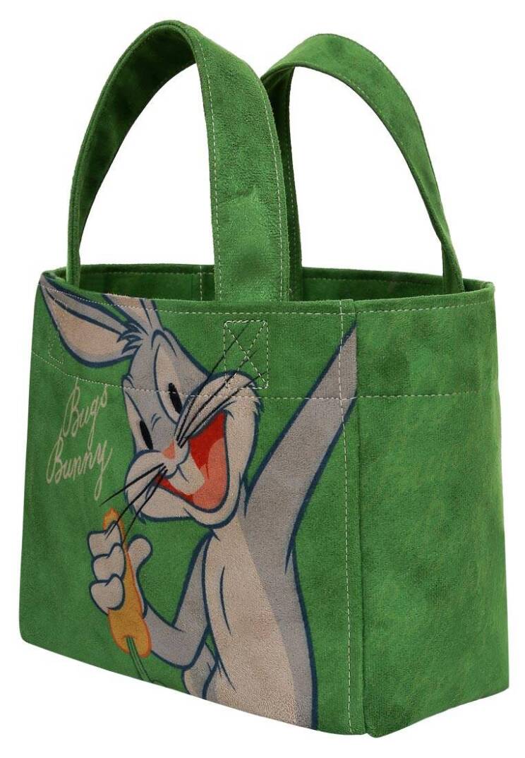 Women's Vegan Green Medium Tote Bag - Warner Bros Bugs Bunny Bunny Talk Design - 6
