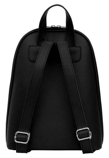 Women's Vegan Leather Black Backpack - Warner Bros Looney Tunes The Toon Parade Design - 3