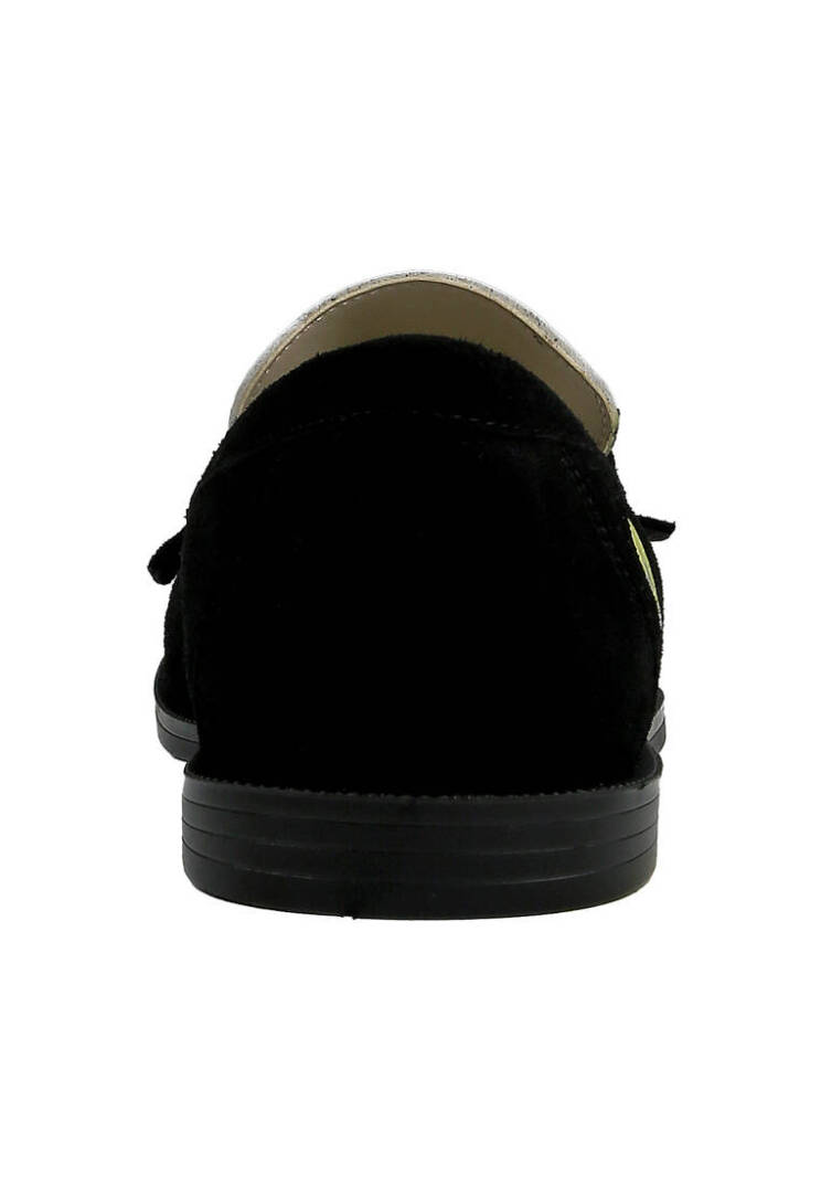Women's Vegan Leather Black Loafers - Warner Bros Looney Tunes Tweety Design - 8