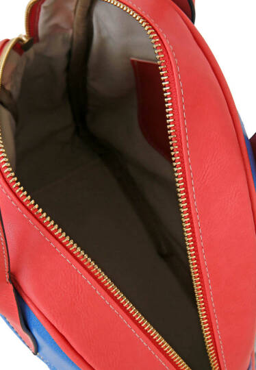 Women's Vegan Leather Blue Backpack - Warner Bros DC Villains Design - 3