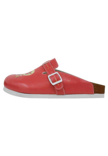 Women's Vegan Leather Orange Slippers - Warner Bros Tom and Jerry Design - 4