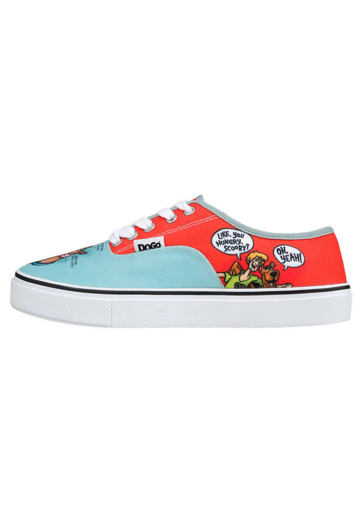 Women's Vegan Multicolor Sneakers - Warner Bros Hungry Doo Scooby Doo Design - 3